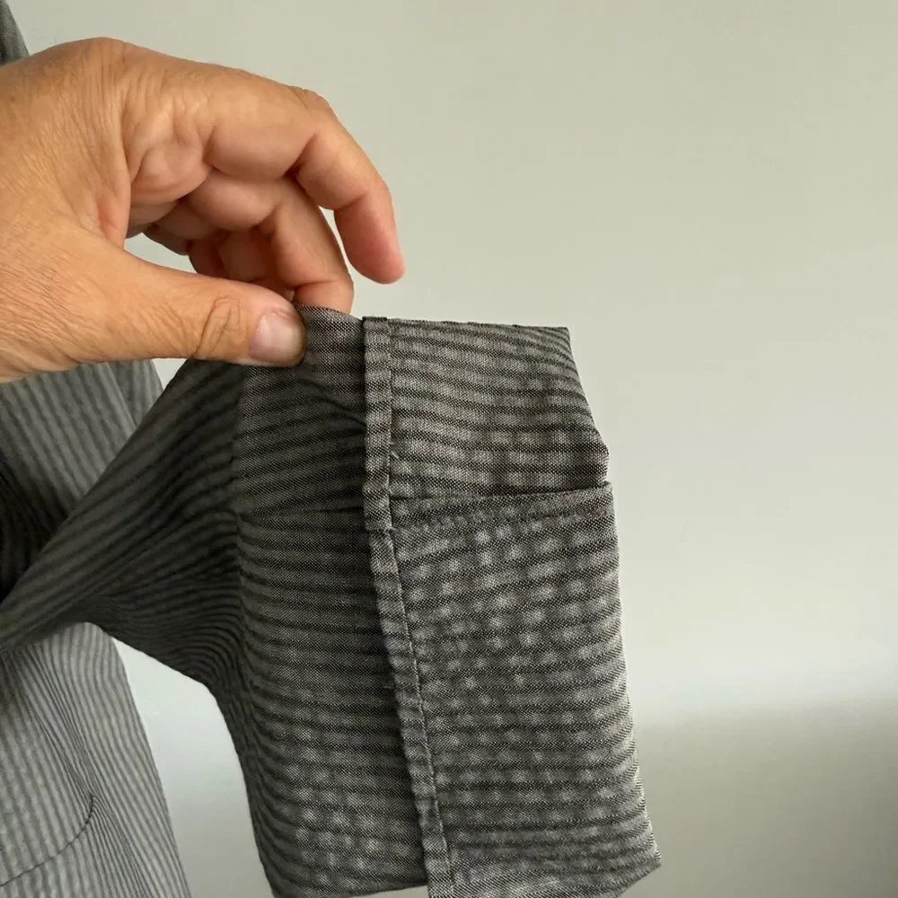 AKRIS Classic Gray striped Women’s Suit - Picture 3 of 8